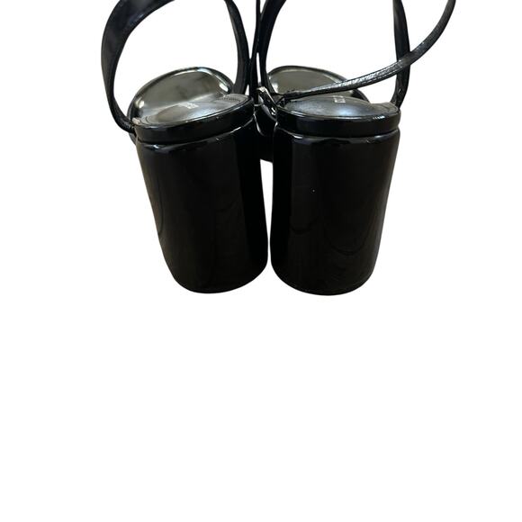 Madden Girl Caicos platform heeled sandal in black patent leather Size 8 $119 - Picture 4 of 13